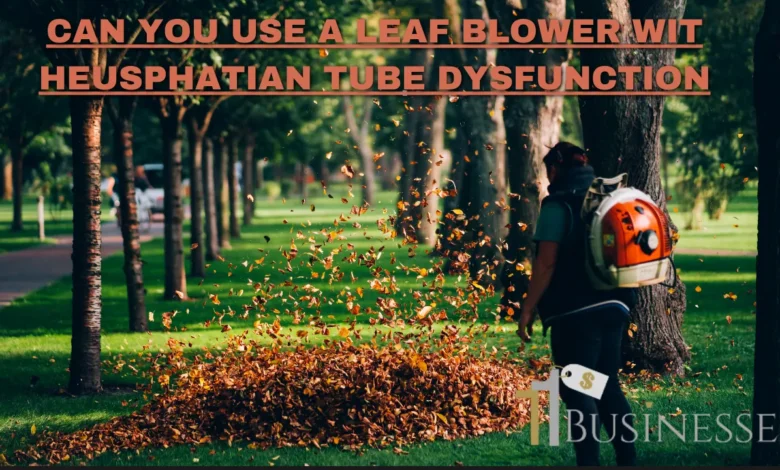 can you use a leaf blower wit heusphatian tube dysfunction