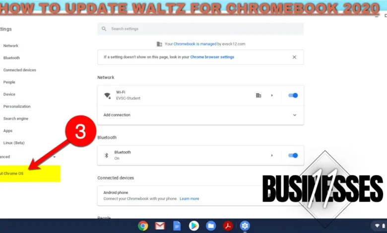 how to update waltz for chromebook 2020